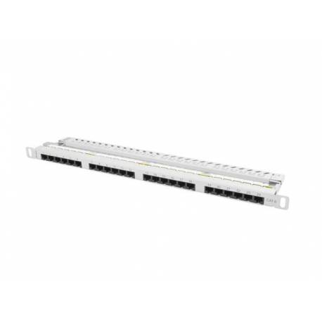 PATCH PANEL LANBERG CAT.6 UTP 24 PUERTOS