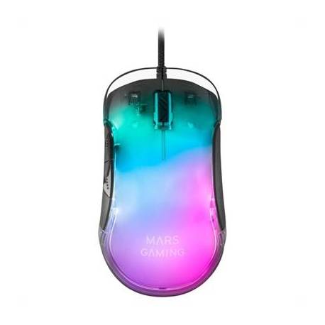 RATON MARS GAMING MMGLOW OPTICO RGB 7 BOTONES