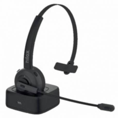 AURICULARES NILOX CON MICROFONO NEGRO BLUETOOH