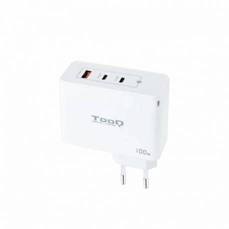 CARGADOR PARED TOOQ GAN 2 X USB + 1X USB-A