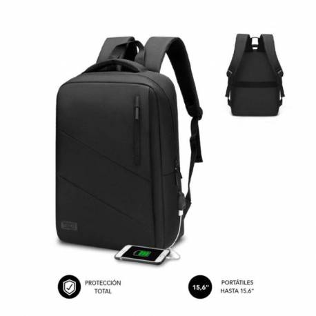 MOCHILA SUBBLIM CITY BACKPACK PORTATIL 15.6" NEGRO