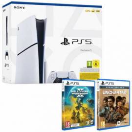 CONSOLA PS5 SONY PLAYSTATION SLIM 1TB + LEGACY COLLETION + HELLDIVERS
