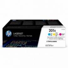 TONER HP LASERJET PRO M252N 201X PACK COLORES CMY