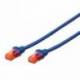 CABLE RED UTP CAT6 RJ45 EWENT 0.5M