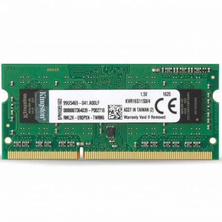 MODULO MEMORIA RAM S/O DDR3 4GB 1600MHZ KINGSTON