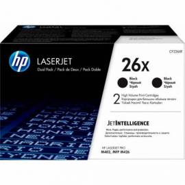 TONER HP LASERJET 26X NEGRO ALTA CAPACIDAD 2 UNIDADES