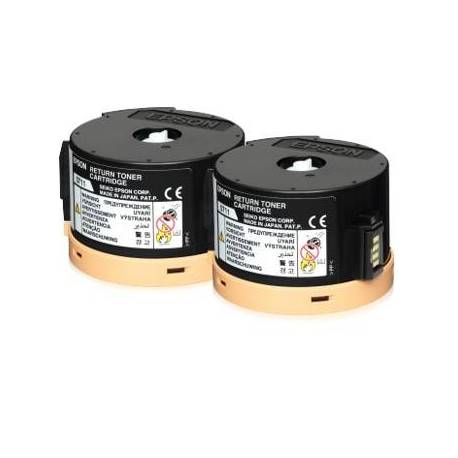 DOBLE TONER RETORNABLE EPSON C13S050711 NEGRO