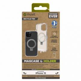 FUNDA MUVIT RECYCLETEK MAGSAFE + SOPORTE