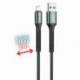 CABLE QCHAR PRAGUE LIGHTNING USB-A 2M