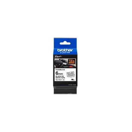 CINTA LAMINADA BROTHER TZEFX211 TEXTO NEGRO