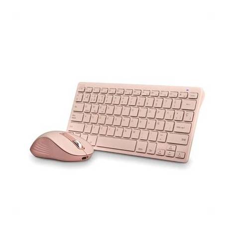 TECLADO + RATON NGS INALAMBRICO ROSA