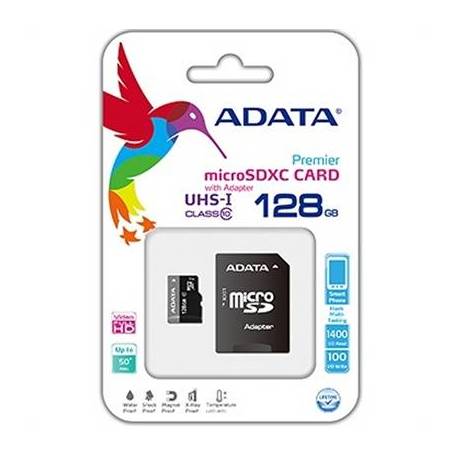 TARJETA DE MEMORIA MICRO SD ADATA 128GB + ADAPT