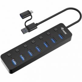 HUB USB-A/C A 7 PUERTOS USB 3.0 EQUIP