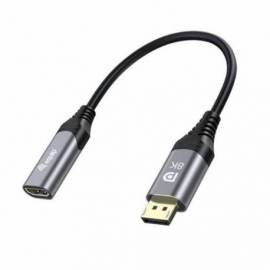 CABLE DISPLAYPORT A HDMI EQUIP 8K MACHO HEMBRA 0.15M