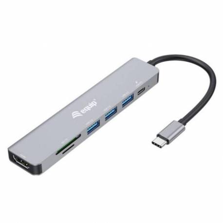 DOCKING STATION USB-C EQUIP 7 EN 1 MULTIPUERTOS