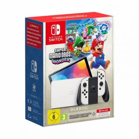 CONSOLA NINTENDO SWITCH OLED BLANCA + JUEGO