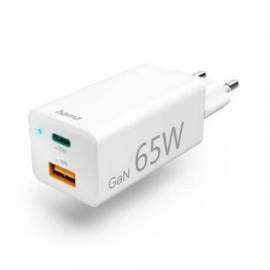 CARGADOR PARED HAMA GAN 65W USB-A USB-C