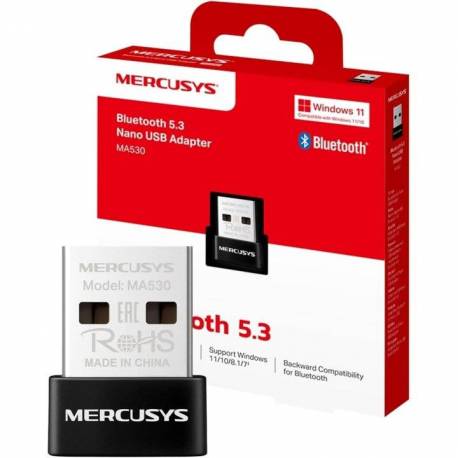 ADAPTADOR USB LUETOOTH 5.3 MERCUSYS MA530