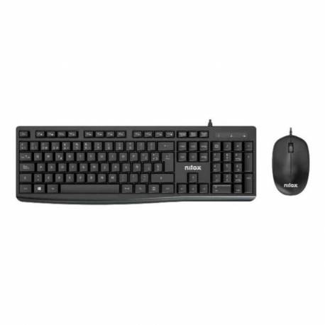 TECLADO + RATON NILOX NXKME0012 NEGRO